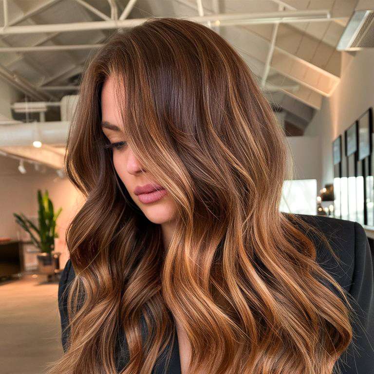 capelli balayage color rame